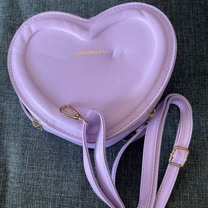 Lavender Heart shaped Mini Bag